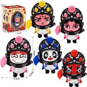 Sichuan Opera Panda Face Changing Doll Plastic Toy For Kids And Youth 15 35 Years Old With <b>Hat</b> Press Mechanism - Product Image 2