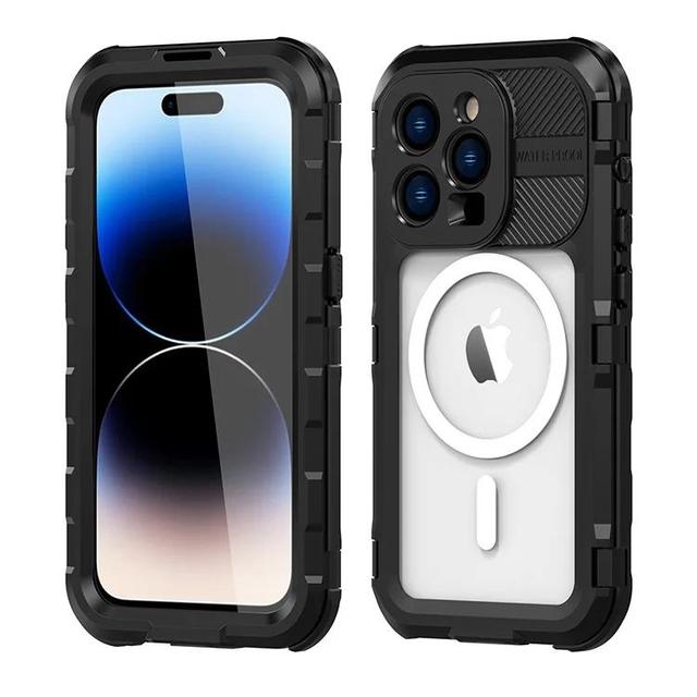 Upgraded IP68 Certified Waterproof Dustproof Rugged Dropproof Aluminum Alloy Phone Case Camera Protector Screen Protector