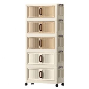 Armario de Almacenamiento Plegable Sin Instalación para Sala de Estar, Dormitorio, Cocina, Armario Multiusos de Varias Capas, Reforzado - Product Image 5