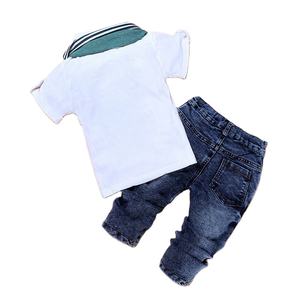 Conjunto de Ropa para Niños, Pantalones Vaqueros Súper Geniales para Bebés, Trajes a la Venta de China - Product Image 3
