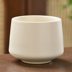 แก้วกาแฟเซรามิกสไตล์เรโทร งานแฮนด์เมด สีขาว สำหรับลาเต้อาร์ต เอสเพรสโซ และชา - Product Image 3