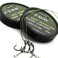Ligne de pêche à la carpe TG 20m, ligne tressée souple non enduite à 8 brins, accessoires de pêche pour montage de ligne, matériel terminal 15LB/25LB/35LB