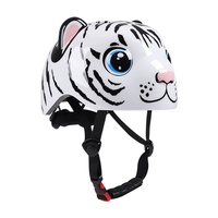 Casque de protection pour enfants à double usage (trottinette, skateboard, vélo) avec motif animal de dessin animé, taille S