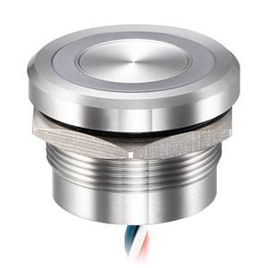Momentary Aluminum 16mm 19mm 22mm 1NO 1NC IP68 12V 24V For Food Processing And Sanitary Environment Piezo Switch - Product Image 2