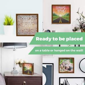 Hucha para adultos, caja de sombra de fondo de luna de miel de madera cuadrada, Banco de Ahorro de dinero para <span class=keywords><strong>viajes</strong></span> y vacaciones, marco de fotos, artesanías de madera - Product Image 5