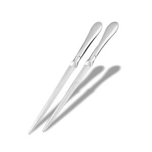 Nuevo abrecartas metálico plateado europeo, abrecartas seguro para sobres y papelería - Product Image 3