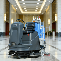Yingshide AS900 Mini Balayeuse Autoportée Électrique avec Brosse et Aspirateur Automatique pour Sols