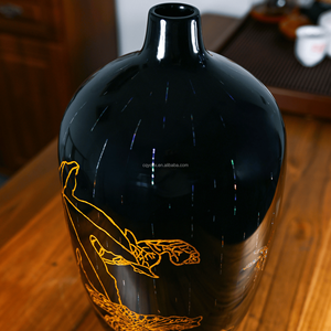 手工花卉设计漆器容器传统手工制作 - Product Image 3