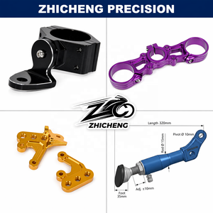 Zhicheng ZC-HR-004 CNC Collier de <span class=keywords><strong>fourche</strong></span> supérieur universel pour <span class=keywords><strong>moto</strong></span>, anodisé, en alliage d'aluminium, 200 mm, personnalisé - Product Image 5