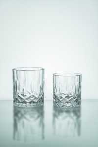 Vendita calda da 330ml girevole eco-friendly Spinning Whiskey Tumbler Design classico vecchio stile vetro bicchierino - Product Image 2