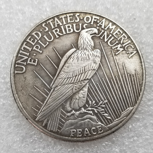 Replica <span class=keywords><strong>della</strong></span> Moneta 'Fear the Reaper' in Nichel, Moneta Vintage 'Death' Placcata Argento in Ottone - Product Image 2