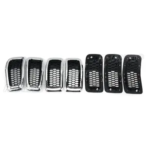 Rejillas Delanteras de ABS para Jeep Cherokee 2014 2015 2016 2017 2018, Rejilla Deportiva Exterior - Product Image 2