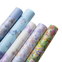 Papier d'emballage pour fleurs LUCIA 70*50cm, matériel d'emballage pour bouquets, papier nacré pour fleurs LF161414