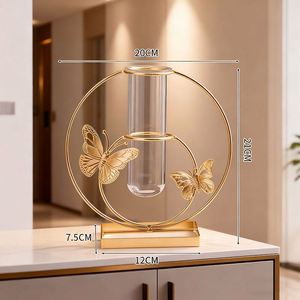 <b>Clear</b> Glass - Tabletop Plant Container for Home Office Decoration Desktop Hydroponic <b>Vase</b> - Product Image 4
