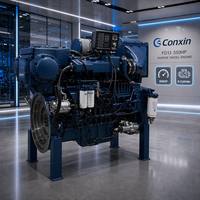 Moteur diesel marin neuf WP13 550HP 6 cylindres 4 temps à commande électrique pour bateau