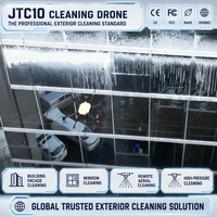 Nettoyage de surfaces extérieures de stades, lavage de surfaces en altitude, nettoyage de précision par drone pour les services immobiliers des stades