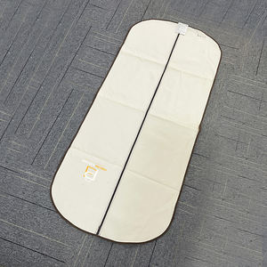 Bolsa de ropa de algodón y <span class=keywords><strong>lino</strong></span> de lona orgánica con logotipo personalizado, funda de <span class=keywords><strong>traje</strong></span> de longitud larga con diseño personalizado - Product Image 2