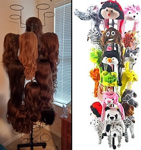 <span class=keywords><strong>2025</strong></span> 모자 진열대 7 계층 서 모자 랙 회전 소매 모자 트리 금속 가발 랙 여러 가발 및 야구 모자 - Product Image 5