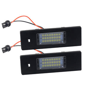 Pour <span class=keywords><strong>BMW</strong></span> Série <span class=keywords><strong>1</strong></span> E81 E87 E63 E64 M6 E85 E86 Z4 F12 F13 F20 K48 MINI R60 R61 LED <span class=keywords><strong>Plaque</strong></span> D'<span class=keywords><strong>immatriculation</strong></span> Lampe De Voiture Luz Pas D'erreur - Product Image 1