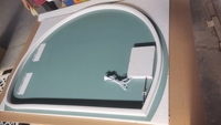 Miroir de maquillage LED ultra-clair personnalisable Art Déco pour la décoration de la maison, avec interrupteur tactile intelligent, éclairage réglable, forme irrégulière