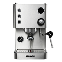 Machine à café expresso électrique professionnelle multifonctionnelle Gemilai G3007Z à double chaudière et pompe, marque privée