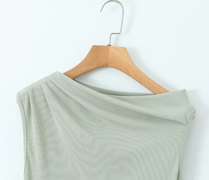 Mini abito Sexy plissettato da donna 2024 <span class=keywords><strong>monospalla</strong></span> 3496 Runwaylover - Product Image 5