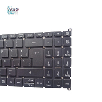 SZ-Wisbuild Keyboard Spanyol LED Backlit Plastik Hitam Ukuran Penuh Baru untuk Aspire 5 A515-54/A515-54G/A515-52/A515-52G/A515-53