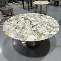 Dalle de marbre naturel à couleurs mélangées, surface polie, pour murs et sols, décoration de projets commerciaux