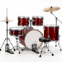 Batterie de percussions jazz 5 pièces OEM ODM directement d'usine, avec coque en peuplier et peaux de batterie en papier huilé, support 22mm, fournisseur en gros EARTHGRACE DW1