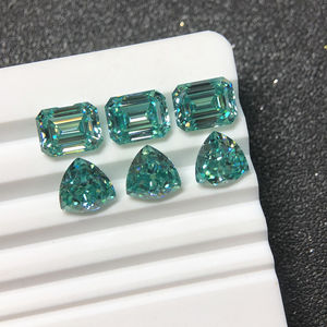 最高品質 VVS1 ラウンド トリリオン スクエア プリンセス オーバル エメラルド ラディアントカット 1ct 2ct 3ct 5ct 天然 アクアマリンブルー モアサナイトダイヤモンド - Product Image 3
