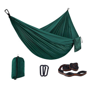 Haute qualité <span class=keywords><strong>pas</strong></span> <span class=keywords><strong>cher</strong></span> personnalisé 100% Nylon Parachute tissu simple et Double arbre suspendu hamac pour la randonnée Camping aventure - Product Image 4