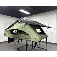Tenda Atap Oxford Soft Shell Empat Musim untuk 4 Orang, Tahan Air, Ringan, Buka Cepat, Lipat, Berkemah, 4WD SUV, Skylight