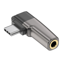 Adaptateur DAC de type C mâle en forme de L vers 3,5 mm pour écouteurs i15/i16
