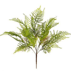 QIHAO Helecho Artificial de Espárrago Verde, Hoja Decorativa de 7 Cabezas, Planta de Plástico para Interiores, Alta Simulación - Product Image 4