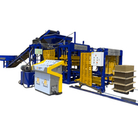 Machine à fabriquer des blocs de béton QT4-16 HF entièrement automatique à grande vitesse et haute pression, alimentée par un moteur hydraulique, ligne de production de briques