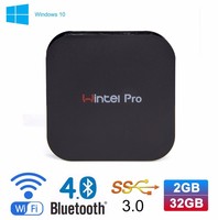 Mini PC Cheersfly de Alto Rendimiento Z8350 W8 Pro T8U para Negocios, 2.4GHz WIFI, BT4.0, LAN 100M, DDR3 2G 4G, Pantalla 4K, Nuevo, AU/US/EU/UK