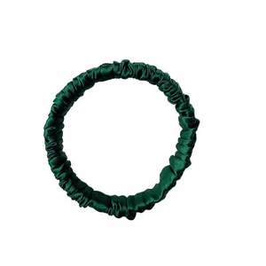 Chouchous en Soie de Mûrier 100% Naturelle, Élastiques Fins pour Cheveux Femme, Bandeaux Élastiques en Soie Pure de 1CM - Product Image 6