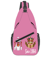 Bolsa de Mensajero Unisex con Diseño de Letras Griegas Personalizada para la Asociación de Hermanas, Bolsa de Pecho para Viajes al Aire Libre, Promoción al por Mayor