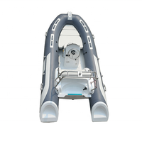 13ft RIB 390 Coque rigide en fibre de verre RIB Hypalon/Pvc Bateau de pêche gonflable Zodiac