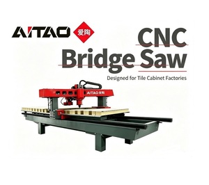 Scie à pont Aitao 4+3, machine de découpe polyvalente pour la pierre, idéale pour les usines de marbre et de granit, machine de découpe de pierre haute précision - Product Image 1