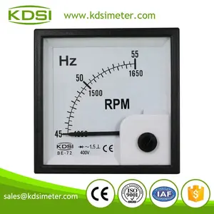 แบบพกพาที่แม่นยํา BE-72 45-55HZ + rpm 400V แผงอะนาล็อกไฟฟ้าความถี่ Hz + rpm เมตร