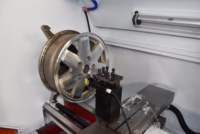 Machine de réparation de jantes en aluminium CNC à lit plat horizontal à faible coût, à moteur monobroche CK6160Q, en promotion