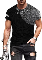 T-shirts pour hommes à bas prix Aztec Design Vêtements pour hommes à manches courtes T-shirts graphiques