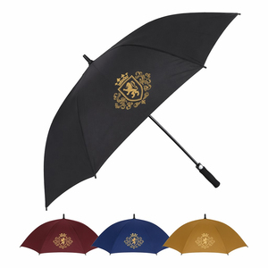 Parapluie de <span class=keywords><strong>golf</strong></span> à <span class=keywords><strong>prix</strong></span> d'usine avec logo, impression personnalisée, design couleur, parapluies robustes à armature en fibre de verre de haute qualité - Product Image 5