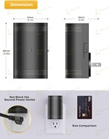 LOHAS Veilleuses murales modernes et uniques Veilleuse blanche douce et chaude Luminosité Dimmable LED Night Lighting for Bedroom