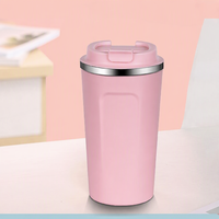 Mug à café isotherme en acier inoxydable avec couvercle, tasse thermique à double paroi pour le bureau, les trajets quotidiens, utilisation quotidienne, anti-fuite, sans BPA