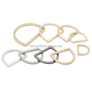 ห่วงรูปตัว <span class=keywords><strong>D</strong></span> แบบแบน Quality15mm สูง20มม. 25มม. 30มม. 35มม. 40มม. 45มม. 50มม. หัวเข็มขัดซิงค์อัลลอยสีสันสดใส - Product Image 4