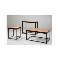 Table basse moderne en bois, meubles de salon, design durable