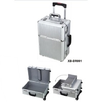 Valise pilote de voyage en aluminium de style affaires valise à roulettes avec serrure à combinaison pour hommes et femmes