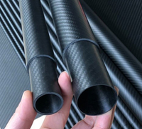 Personnaliser le logo OEM 3K Tube en fibre de carbone/pôle Tube en fibre de carbone de couleur à prix abordable